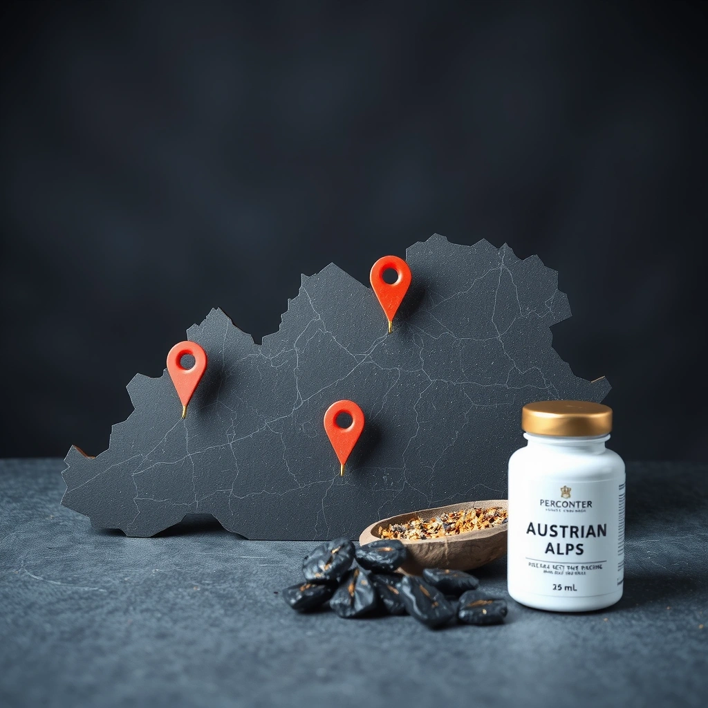 Karte der Alpenregion mit Herkunftsorten